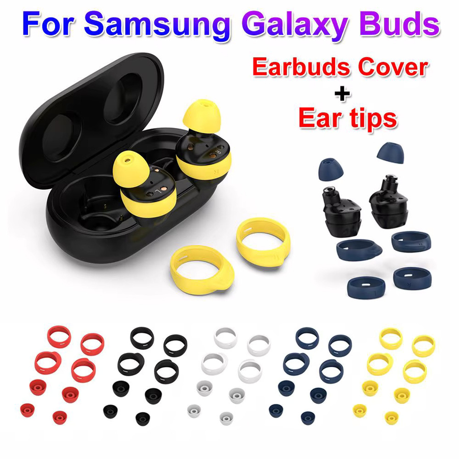Silikon-Ohrhörer-Abdeckung für Samsung Galaxy Buds in Gelb und Mehrfarbig - Bild 2