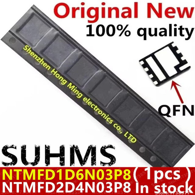 NTMF D2D4 NTMFD2D4N03P8 QFN-8 Chipsatz in Schwarz - Bild 1