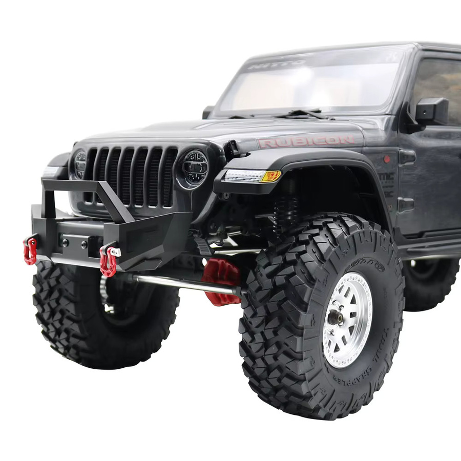 Axial Jeep Gladiator JLU Wrangler Upgrade-Teile, Metall-Stoßstange vorne und hinten, mit LED-Leuchten, 1:10 - Bild 3