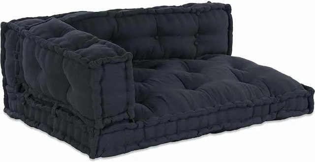 vidaXL Sofakissen 3-teiliges Set aus Stoff in Anthrazit, B/T/H: 80 x 80 x 12 cm - Bild 1