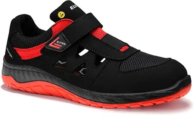 Elten Sicherheitssandale Lonny W Red Easy ESD S1P in Rot und Schwarz, Größe 48 - Bild 1