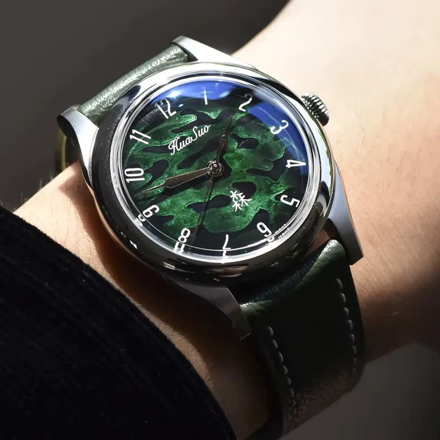 HUASUO Automatikuhr, 316L Edelstahl, Saphirglas, Herren - Bild 4