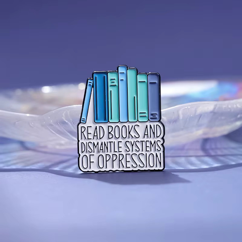 QIHE JEWELRY Brosche, Cartoon-Bücher, Emaille, Anstecknadel - Bild 4