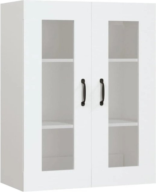 vidaXL Hängeschrank Küche Weiß mit Glastüren B/T/H: 69,5 x 34 x 90 cm - Bild 1