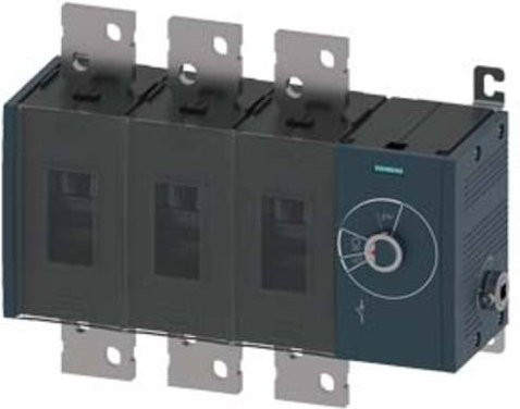 Siemens Lasttrennschalter 3polig 1600A 8 Schließer 8 Öffner 690 V/AC grau 690 V/AC 3KD54340RE400 - Bild 1