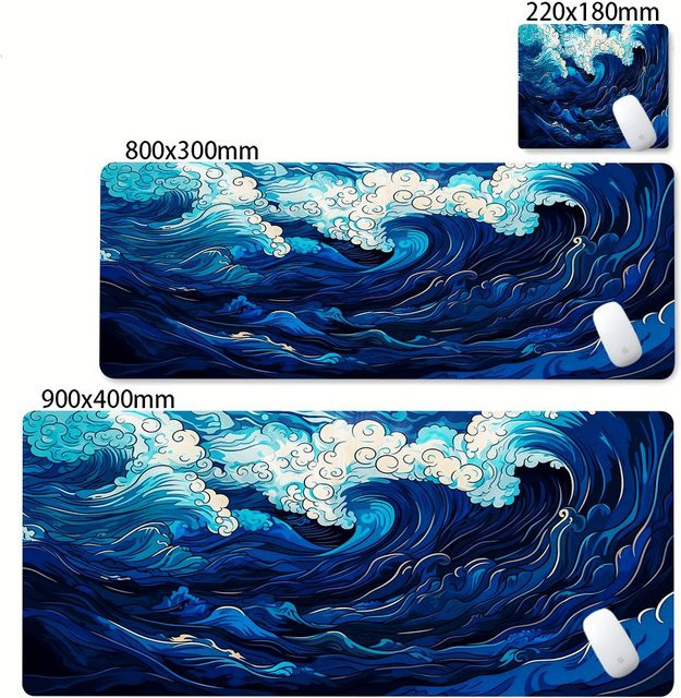 Gamer-Mausmatte XXL Gaming-Mauspad in Blau B/T/H: 180 x 220 x 2 cm - Bild 1