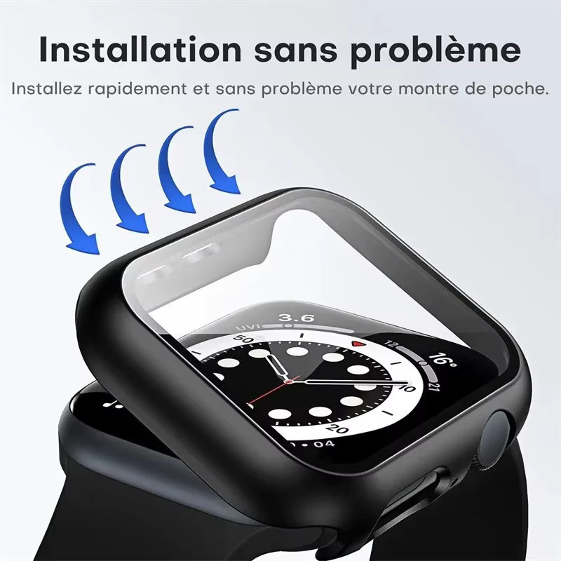 HUBANDE Displayschutzfolie für Apple Watch, Schwarz, Unisex - Bild 1