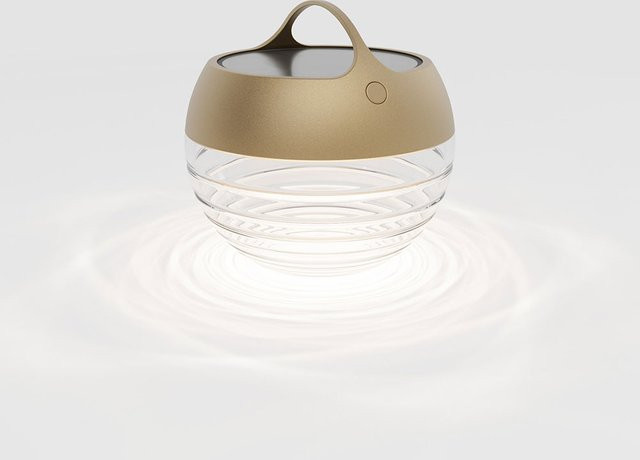 Aqu S LED-Tischleuchte IP44 Gold/Messing mit Akku und dimmbarer Warmweiß-Beleuchtung (2700K) - Bild 1