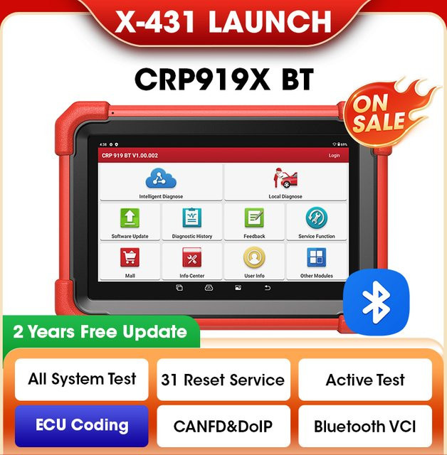 LAUNCH X-431 CRP919X BT OBD2 Auto-Diagnosegerät mit Bluetooth-Funktion - Bild 1
