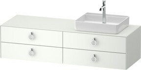 Duravit Waschtischunterschrank White Tulip in White, Breite: 160 cm, Tiefe: 55 cm, Höhe: 40,8 cm - Bild 1