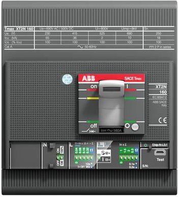 ABB XT2H 125 EKIP LSI Leistungsschalter, Einstellbereich 100 - 1000A, Schaltspannung max. 240 V/AC und 600 V/AC, Grau - Bild 1