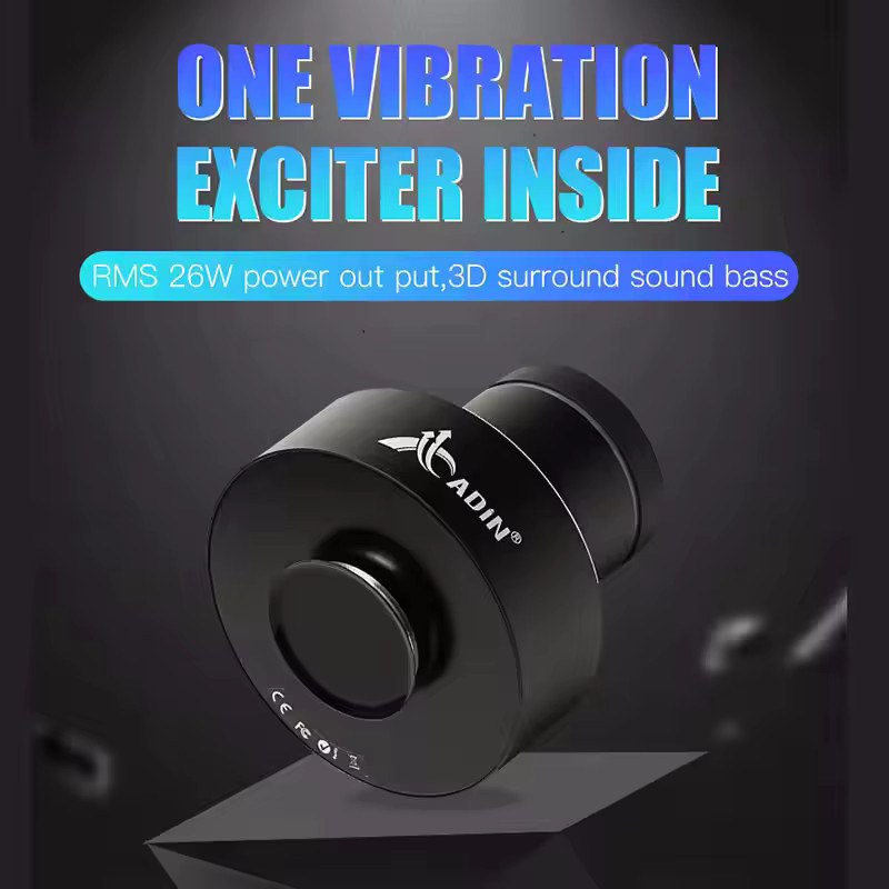 AyeBeau Tragbarer Bluetooth Lautsprecher mit Vibro Subwoofer und Bass in Schwarz - Bild 2