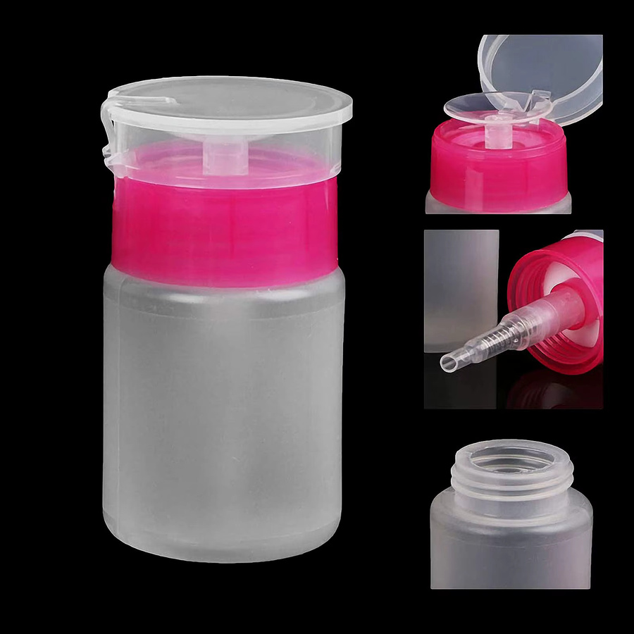 JEARLYU Nagelreinigungstücher und leere Pumpspenderflasche Set, Unisex - Bild 2