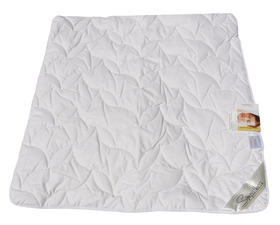 Garanta Baby Sommersteppdecke aus Baumwolle, Weiß, B/T: 80 x 80 cm - Bild 1