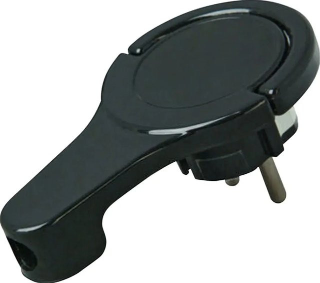 Kopp Winkelstecker extraflach in Schwarz - Bild 1