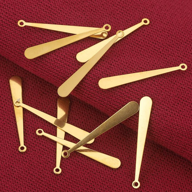 Alisaya Charms, Tropfen, Edelstahl, Gold, Unisex - Bild 1