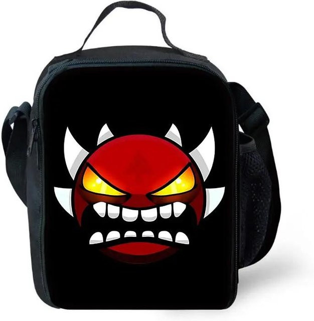 Fancy Style Studio Thermische Kühltasche Geometry Dash für Kinder, Schwarz, B/T/H: 25 x 20 x 5 cm - Bild 1