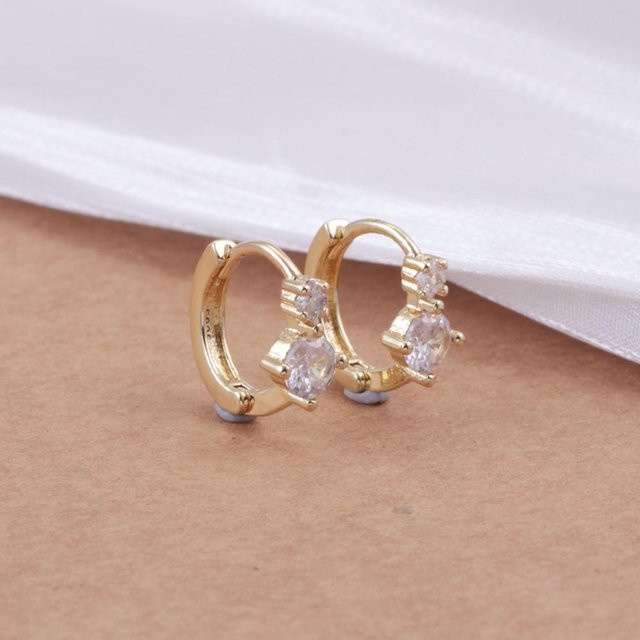 Lucky Star Jewelry Ohrringe 925 Silber, Kupfer, Zirkonia, Damen - Bild 1