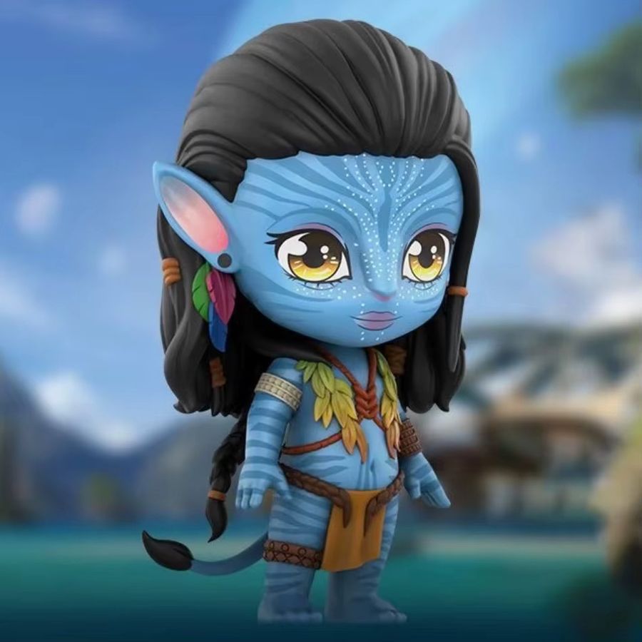 2er-Set Avatar Chibi Figuren aus PVC mit Jake Sully und Neytiri Na'vi als Anime-Sammlerstücke und Desktop-Dekoration - Bild 2