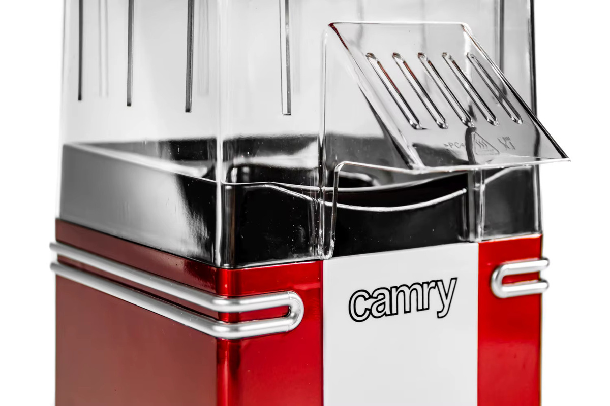 Camry Popcornmaschine mit 1200W Heißluft-Zubereitung in Rot - Bild 6