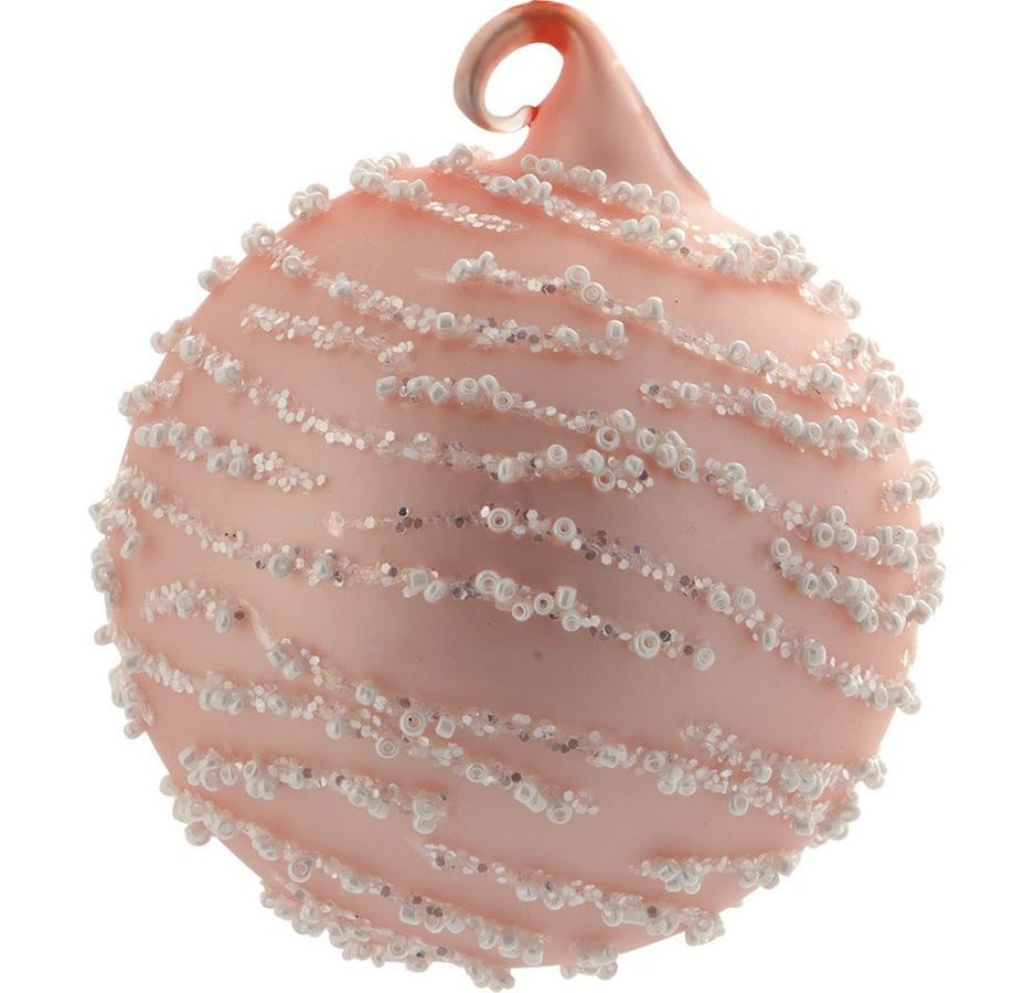 Greengate Weihnachtskugel Inge-Marie in Pale Pink, Durchmesser: 8 cm - Bild 1