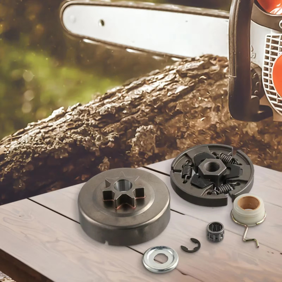 Stihl Ersatz-Kettenrad-Kupplungstrommel-Set in Silber für Kettensägen Modelle 018 023 025 MS170 MS180 MS210 MS230 MS250 - Bild 2