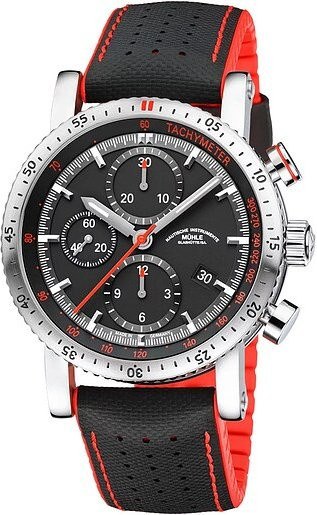 Mühle Glashütte Chronograph Teutonia Sport, Automatik, Edelstahl, 42,6 mm, Herren - Bild 1