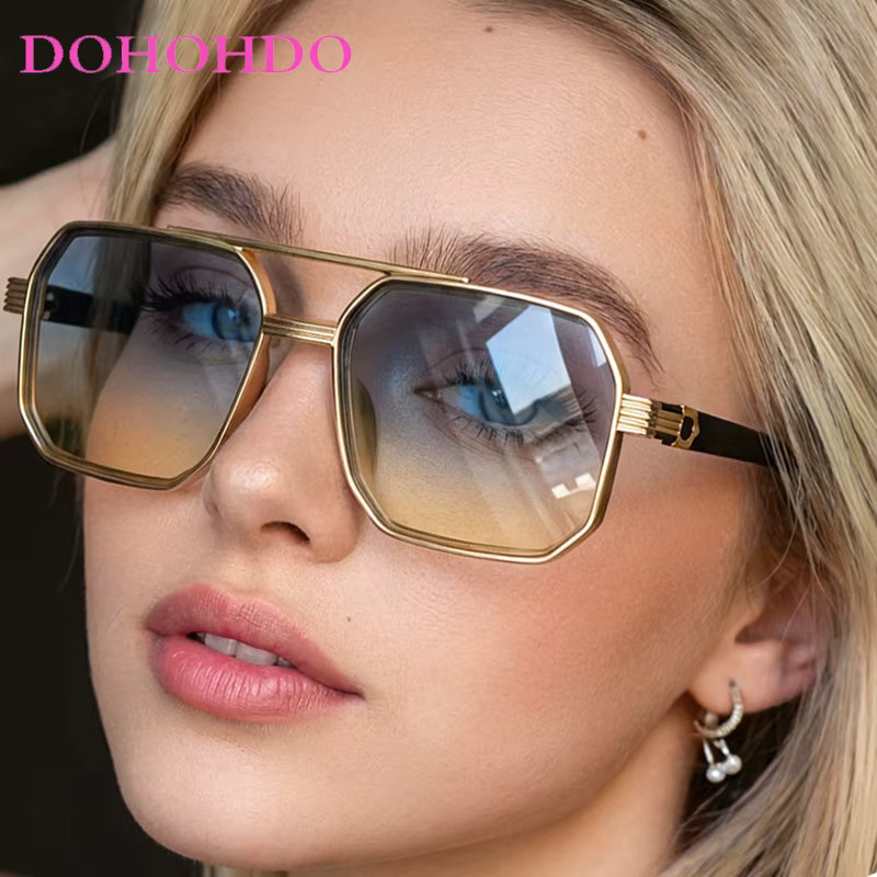 DOHOHDO Aviator Sonnenbrille, Metall, Vollrand, Unisex - Bild 2