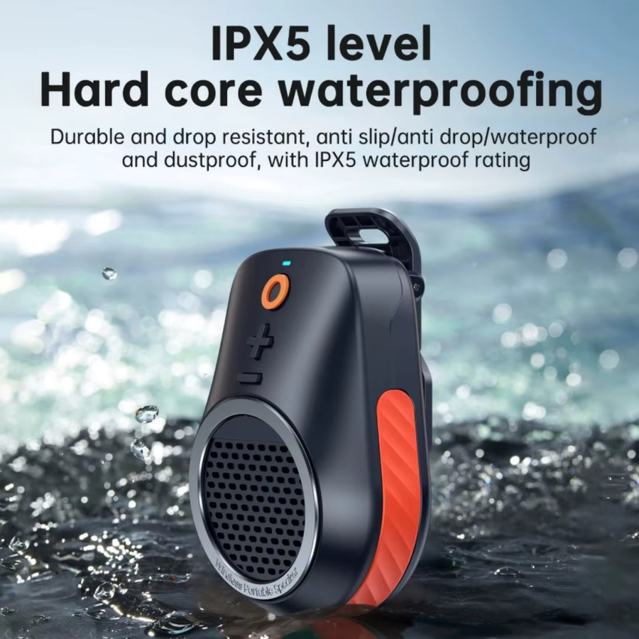 Bytelike Tragbarer Bluetooth Lautsprecher Outdoor Wasserdicht Mini Box mit Bass in Schwarz - Bild 3