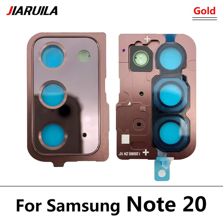 2 Stück Glaslinsen mit Rahmen für Samsung Note 20 Ultra als Ersatzteil für die Rückkamera - Bild 2