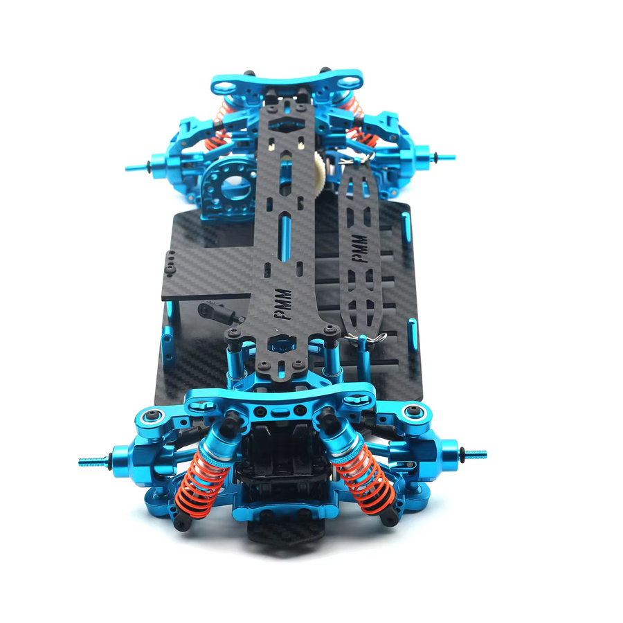 Tamiya TT-02 RC Auto, 1/10, 4WD, Carbon, Metall, Upgrade Teile Kit - Bild 4