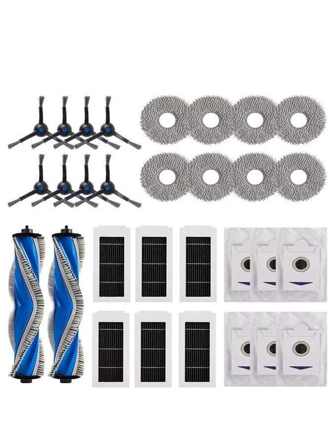 Ecovacs Deebot Ersatzteil-Set mit Mopp, Staubbeutel, Hepa-Filter, Roller Pinsel und Seitenbürsten für X5 OMNI, X5 PRO OMNI, X5 PRO und X5 Max - Bild 4