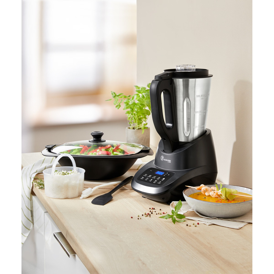 Proficook Küchenmaschine Gusto-Mix mit Kochfunktion in Schwarz aus Edelstahl - Bild 3