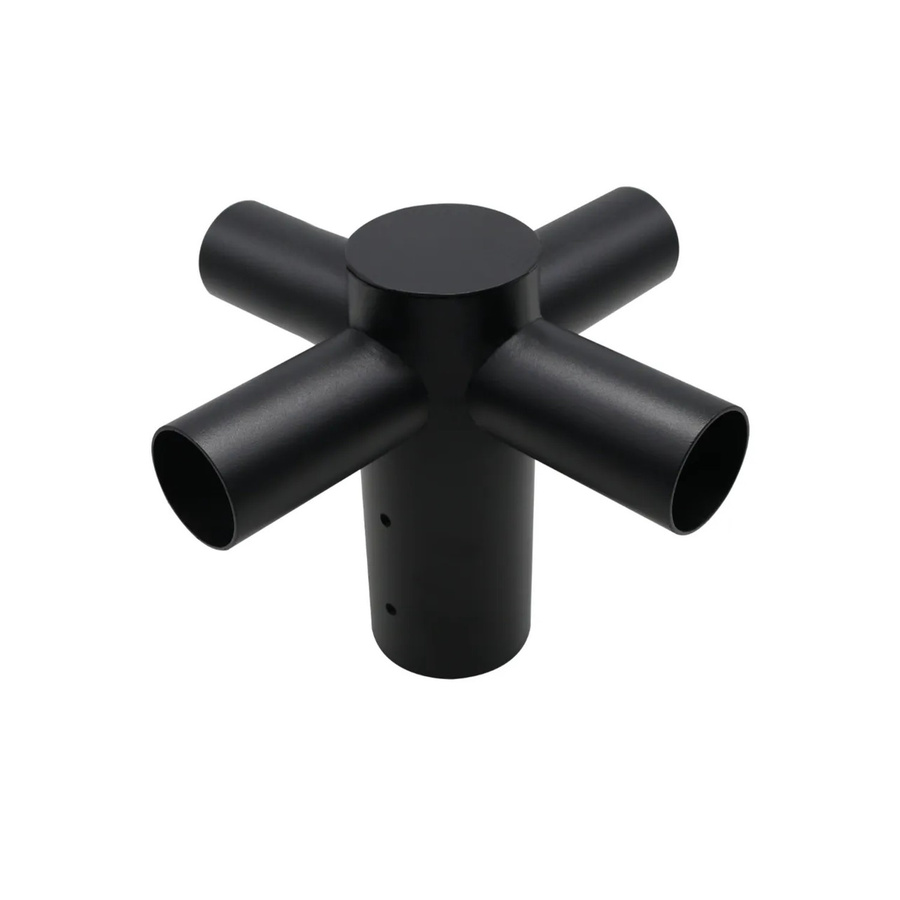ENOVALITE Straßenleuchten Adapter 4-Fach aus Stahl, Schwarz, 80 zu 60mm - Bild 2