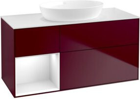 V&B Waschtischunterschrank Finion in Weiß, B/T/H: 120 x 50,1 x 50,1 cm - Bild 1