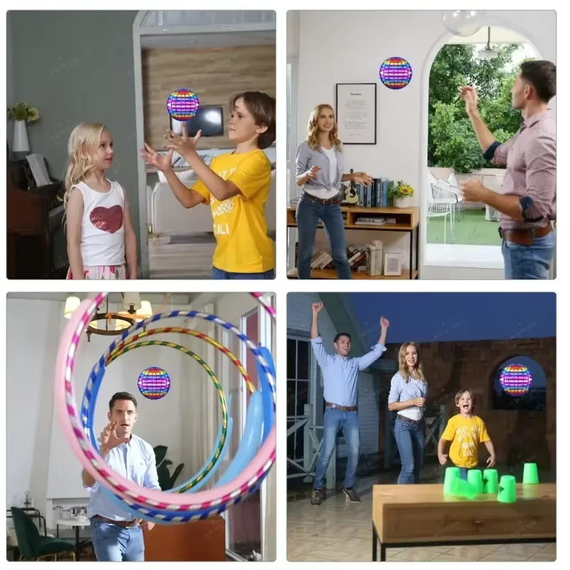 Fly Nova LED Leuchtende Fliegende Kugel Boomerang, Spielzeug, Rot, Bunt / Mehrfarbig - Bild 6