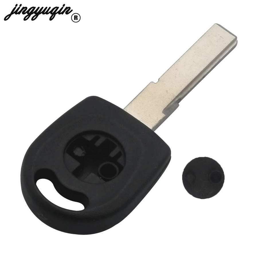Jingyuqin 10er Set Transponder Auto Fernbedienung Schlüssel Shell für VW Polo Golf SEAT Ibiza Leon SKODA Octavia Ersatz HU66 HU162t Schwarz - Bild 4