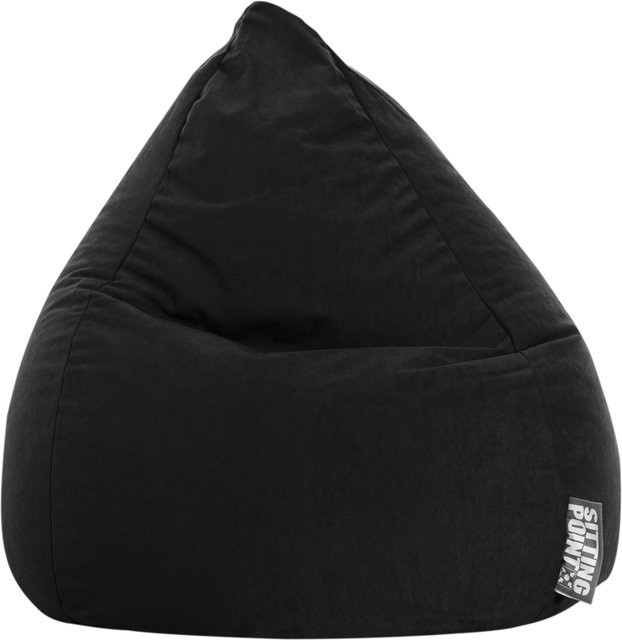 Sitting Point Sitzsack Easy L Schwarz mit abnehmbarem Bezug - Bild 1
