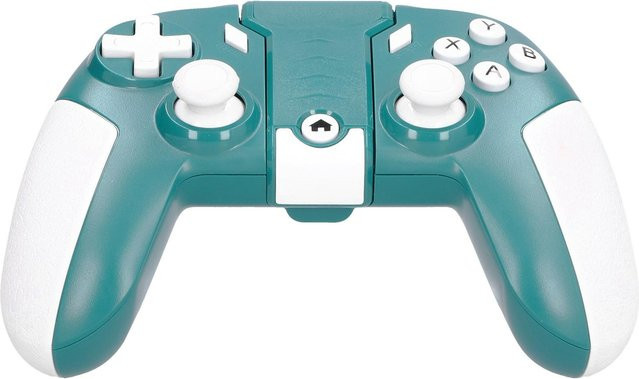 DIYelecs Mobiler Gamecontroller mit USB-C-Ladeanschluss für Android-Smartphones in Grau und Türkis - Bild 1
