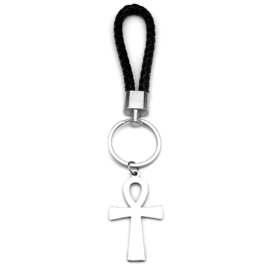 AFAWA Schlüsselanhänger Edelstahl, Silber, Unisex - Bild 2