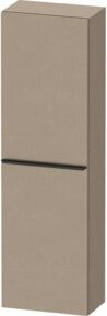 Duravit Halbhochschrank D-Neo in Schwarz/Leinen mit 1 Tür und 4 Regalböden, Wandmontage, Breite: 40 cm, Tiefe: 24 cm - Bild 1