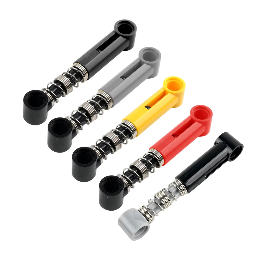Stemedu 4er-Set Hard Spring Shock Arm Bausteine in Gelb und Bunt aus Kunststoff für MOC DIY Technologische Ziegel - Bild 3