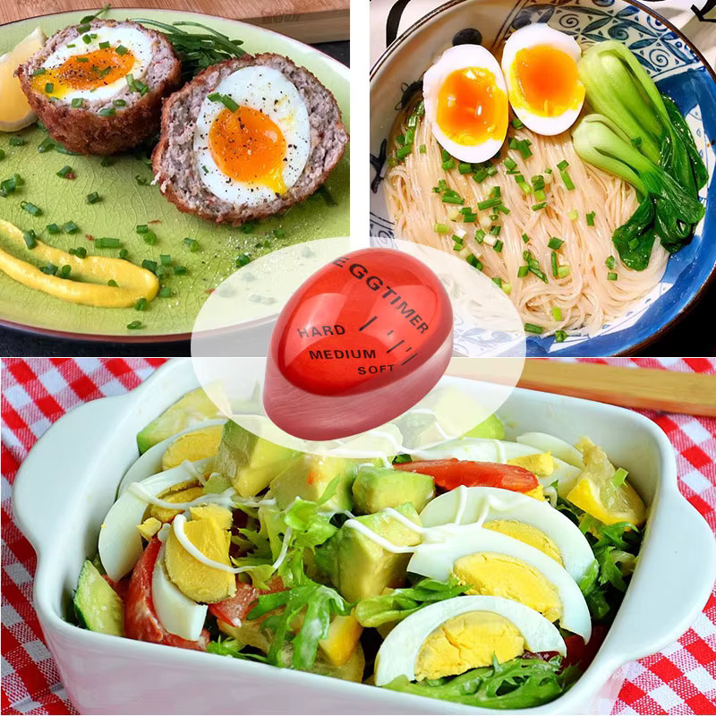 FAIS DU Elektronische Eieruhr in Rot für das perfekte Kochen von weichen oder harten Eiern - Bild 3