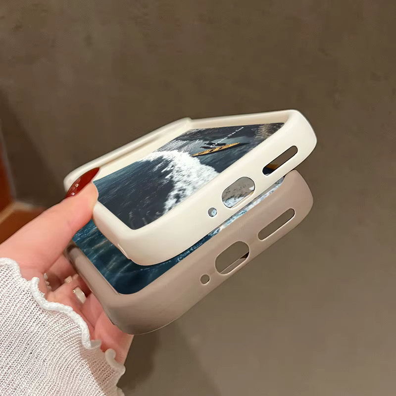 Stoßfeste Handyhülle mit Ozean-Landschaftsmuster aus weichem TPU-Silikon für Google Pixel 8 Pro, 8A, 9 Pro XL und Pixel 9 in Rot/Mehrfarbig - Bild 3
