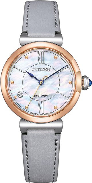 Citizen Armbanduhr, Solar, Edelstahl, Leder, 30 mm, Damen - Bild 1