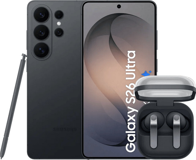 Samsung Galaxy S26 Ultra 256GB Schwarz 5G und Samsung Galaxy Buds4 Pro Schwarz - Bild 1