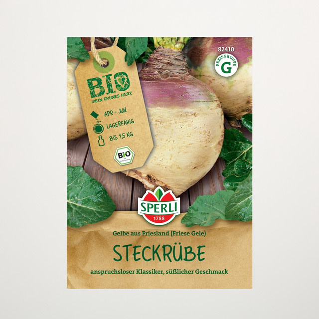 Sperli Steckrübe Bio Gemüse Samen - Bild 1