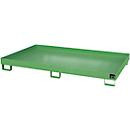 Bauer Regalwanne RW 2200-1 aus Stahl Emaille in Grün, Breite: 130 cm, Höhe: 22,5 cm - Bild 2