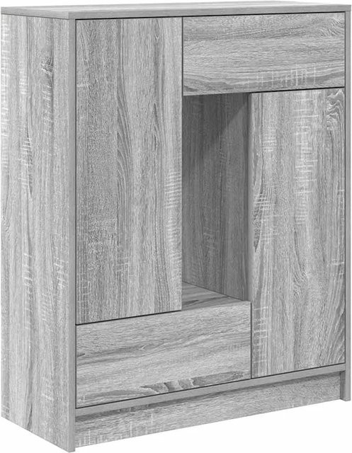 vidaXL Sideboard in Grau Sonoma mit Schubladen und Türen, B/T/H: 73 x 31 x 90 cm - Bild 1