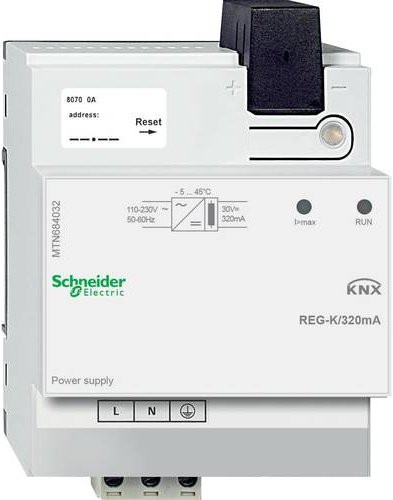 Schneider Electric MTN684032 PMIC Spannungsversorgungssteuerung und -überwachung in Grau und Weiß - Bild 1